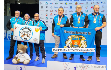 AS Déols Médaille d'argent pistolet 10m /  Equipes